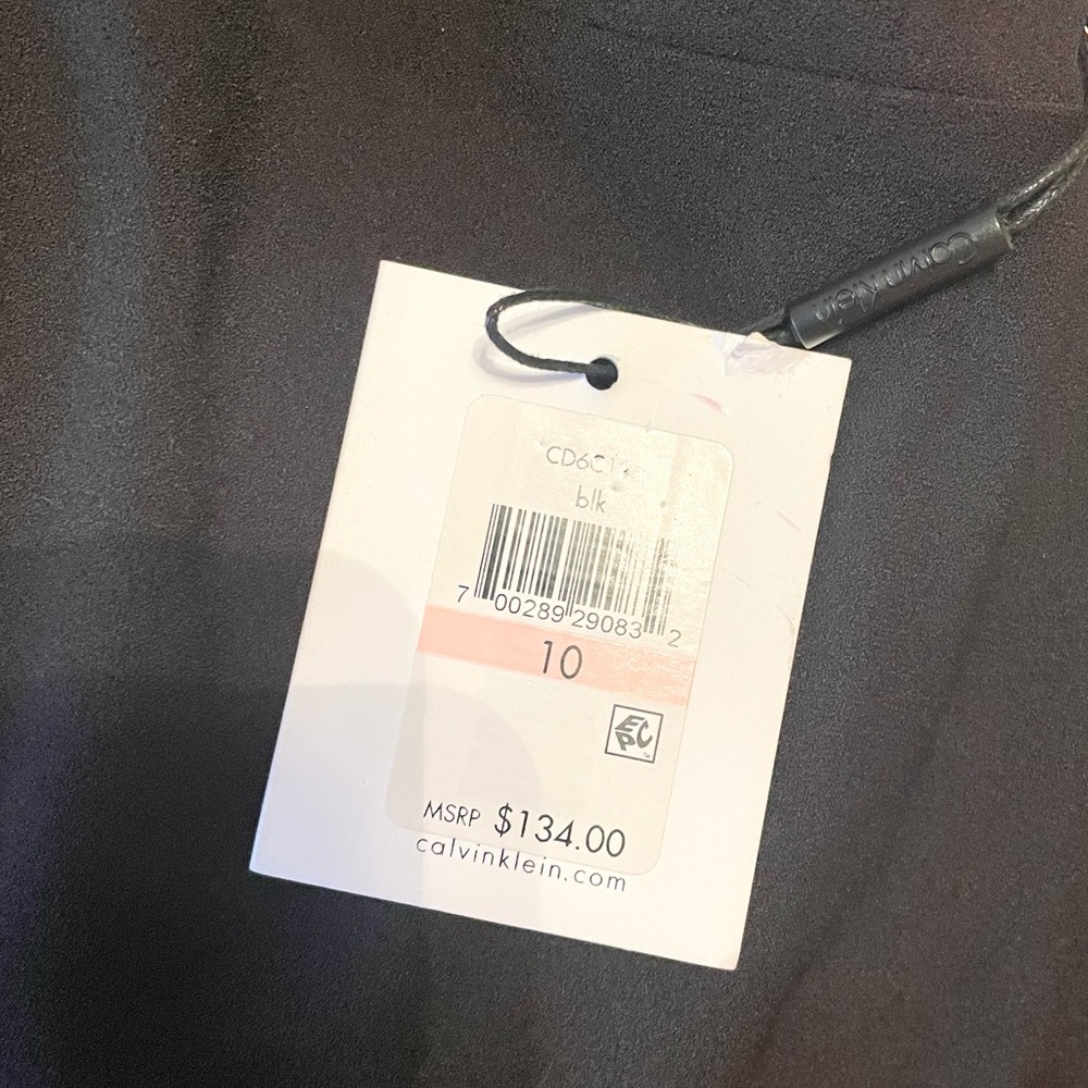NWT Calvin Klein Ruffle Sleeve Dress - Picture 6 of 6